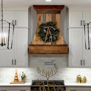Custom Range Hood Reclaimed Wood