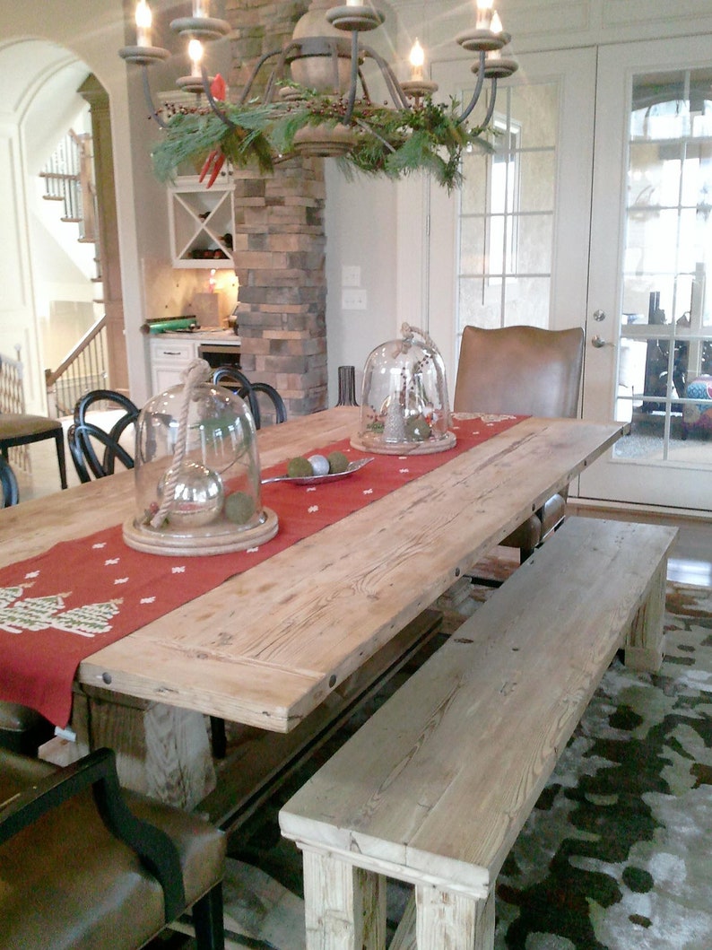 Trestle Dining Table Etsy