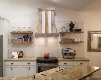 Custom Range Hood Reclaimed Wood