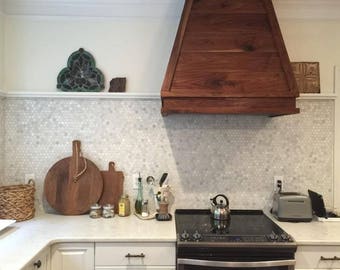 Custom Walnut Range Hood