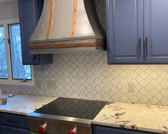 Custom Steel and Copper Range Hood