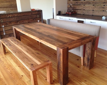 The Corner Spot Reclaimed Oak Beams Dining Table