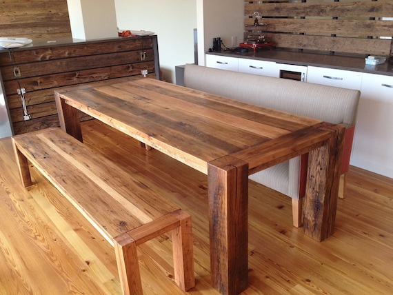 The Corner Spot Reclaimed Oak Beams Dining Table