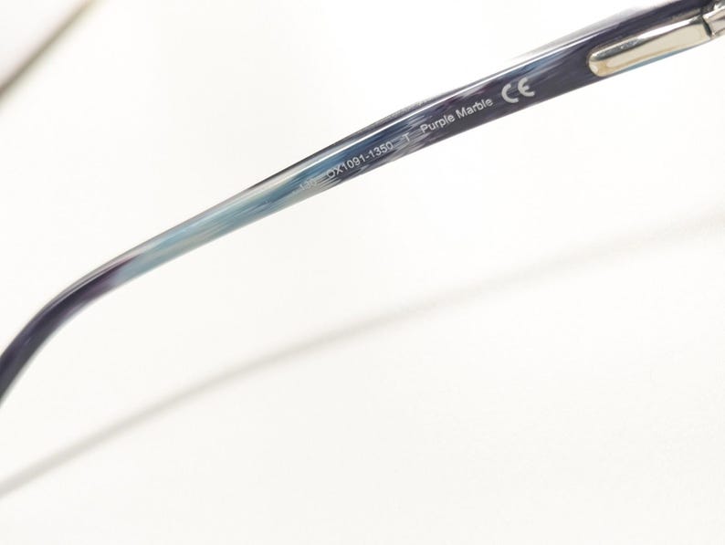 Oakley Taunt 130 OX1091-1350 T Purple Marble Eye Glasses Eyewear Blue Design Y2k image 2