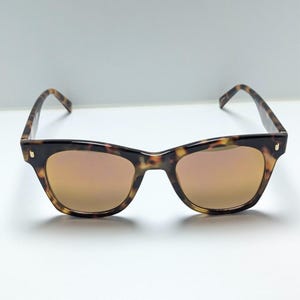 Gafas de sol Fila WFL01SG10 color ámbar degradado con montura de carey y forma de ojo de gato para mujer. imagen 3