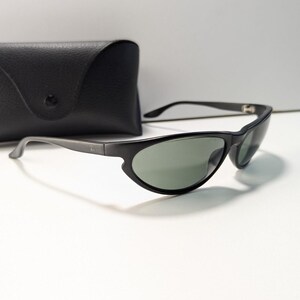 Vintage Ray Ban B&L Black G15 Uv Sport Wrap Sunglasses Eyewear Classic Chic image 9