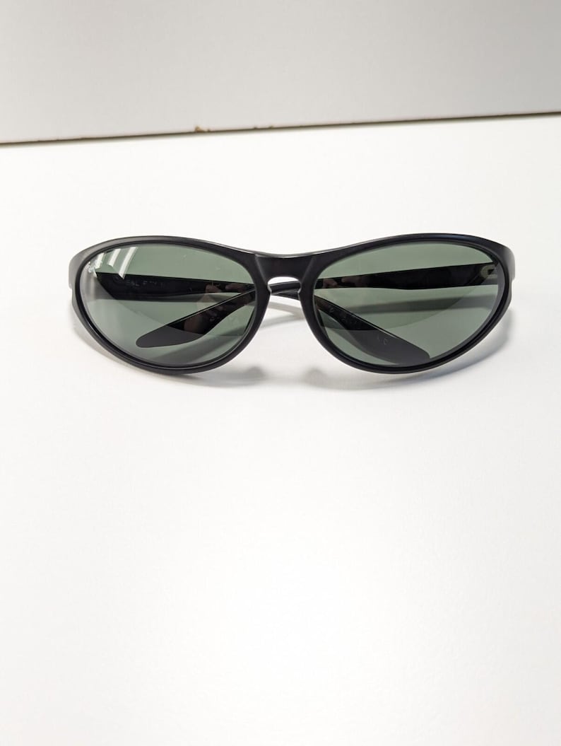 Vintage Ray Ban B&L Black G15 Uv Sport Wrap Sunglasses Eyewear Classic Chic image 10
