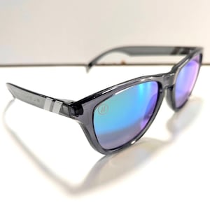 Blenders LUCKY FOLIE Rookgrijze zonnebril Kunststof vierkant montuur Klassieke stijl afbeelding 1