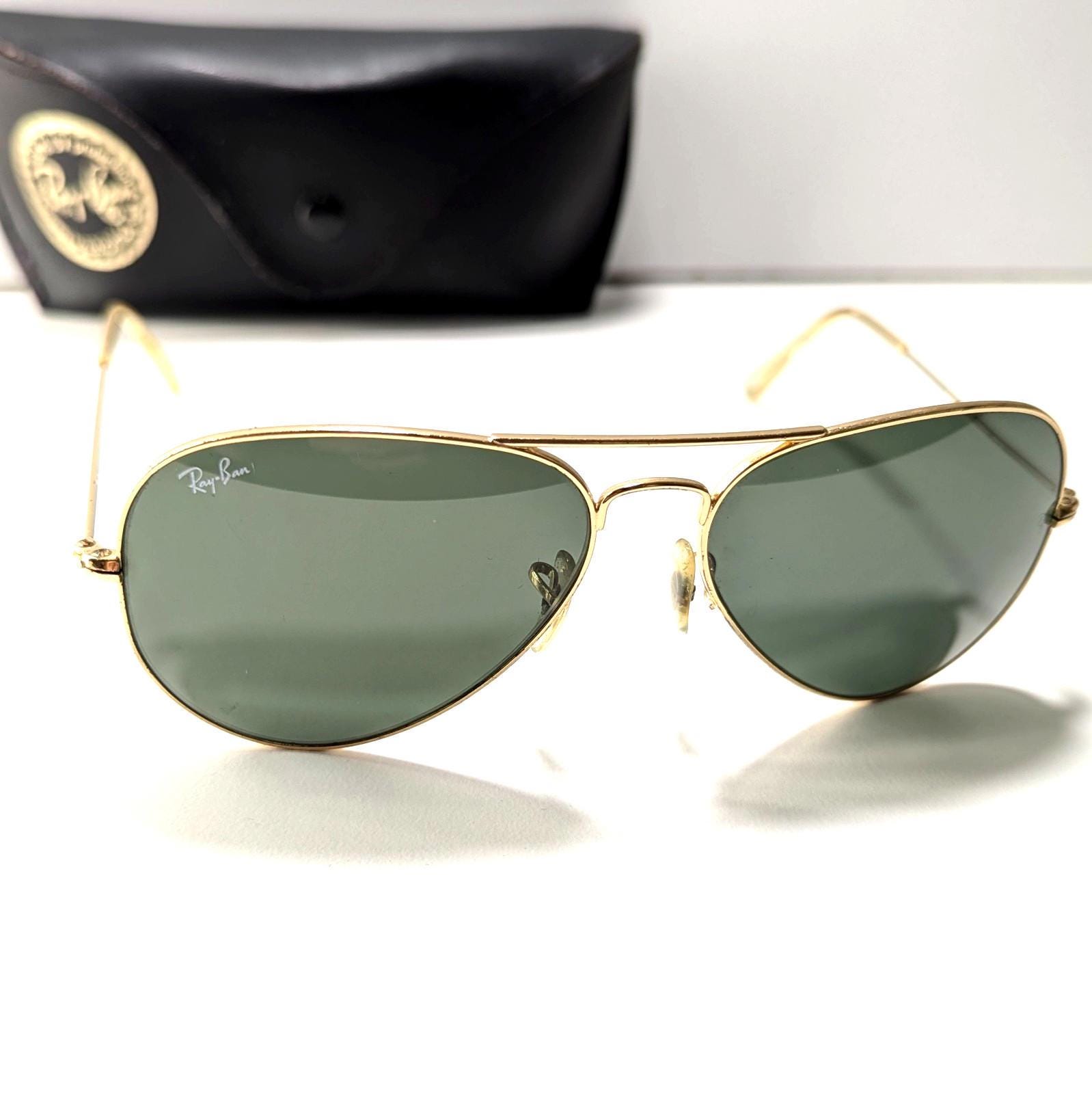 Ray-ban Unisex Classic Aviator Sunglasses in Green Classic RB 3025 Ray-ban Unisex Classic Aviator Sunglasses in Green Classic RB 3025