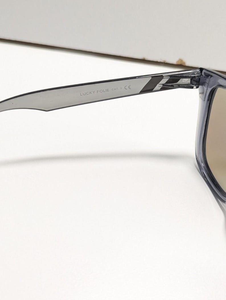 Blenders LUCKY FOLIE Smoke Grey Sunglasses Plastic Square Frames Classic Style image 7