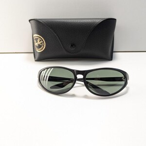 Vintage Ray Ban B&L Black G15 Uv Sport Wrap Sunglasses Eyewear Classic Chic image 13