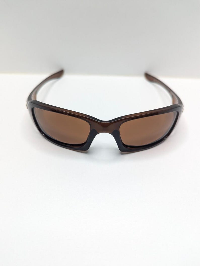 Oakley Fives Squared 9238-07 Bronze Lens Root Beer Wrap Sunglasses 54-20-133 image 2