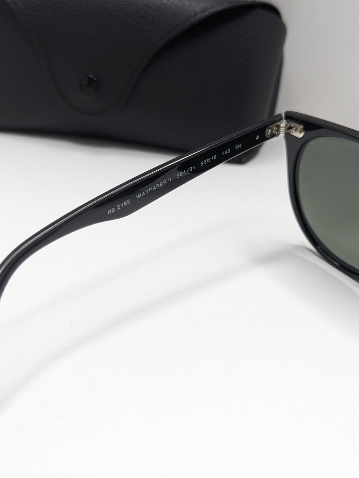 Ray-ban Wayfarer II RB2185 Black Frame/g-15 Green Polarized 