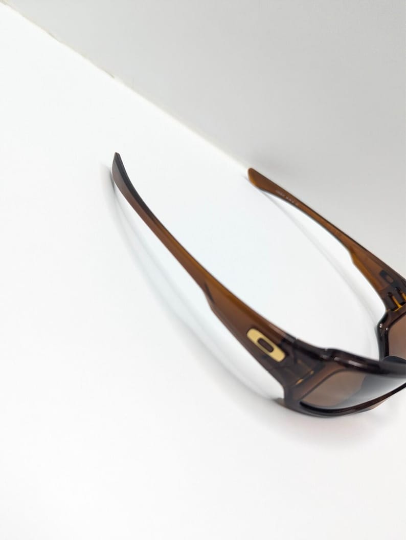 Oakley Fives Squared 9238-07 Bronze Lens Root Beer Wrap Sunglasses 54-20-133 image 8