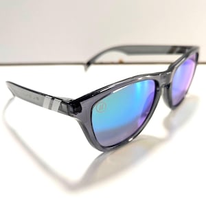 Blenders LUCKY FOLIE Smoke Grey Sunglasses Plastic Square Frames Classic Style image 1