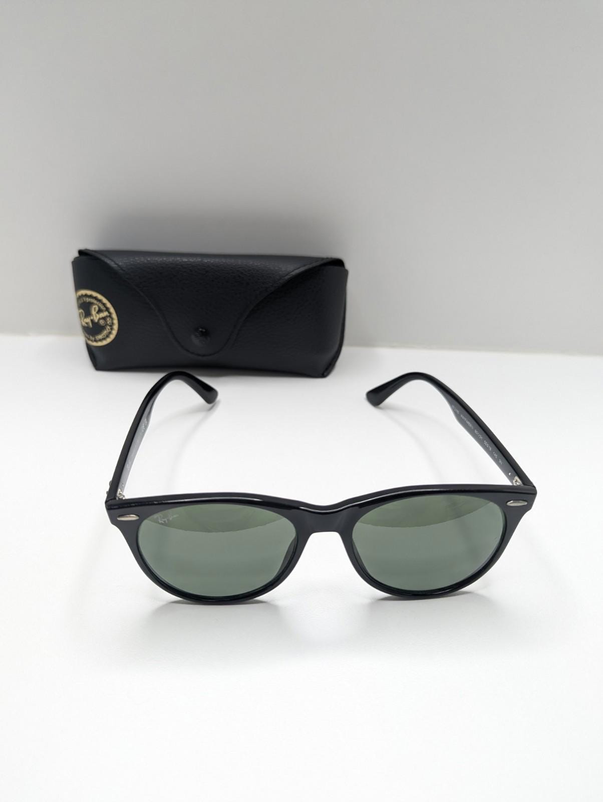 Ray Ban 2185 Ref#3725 Black frame with G15 green lenses Ray-ban Wayfarer II RB2185 Black Frame/g-15 Green Polarized  main image 3
