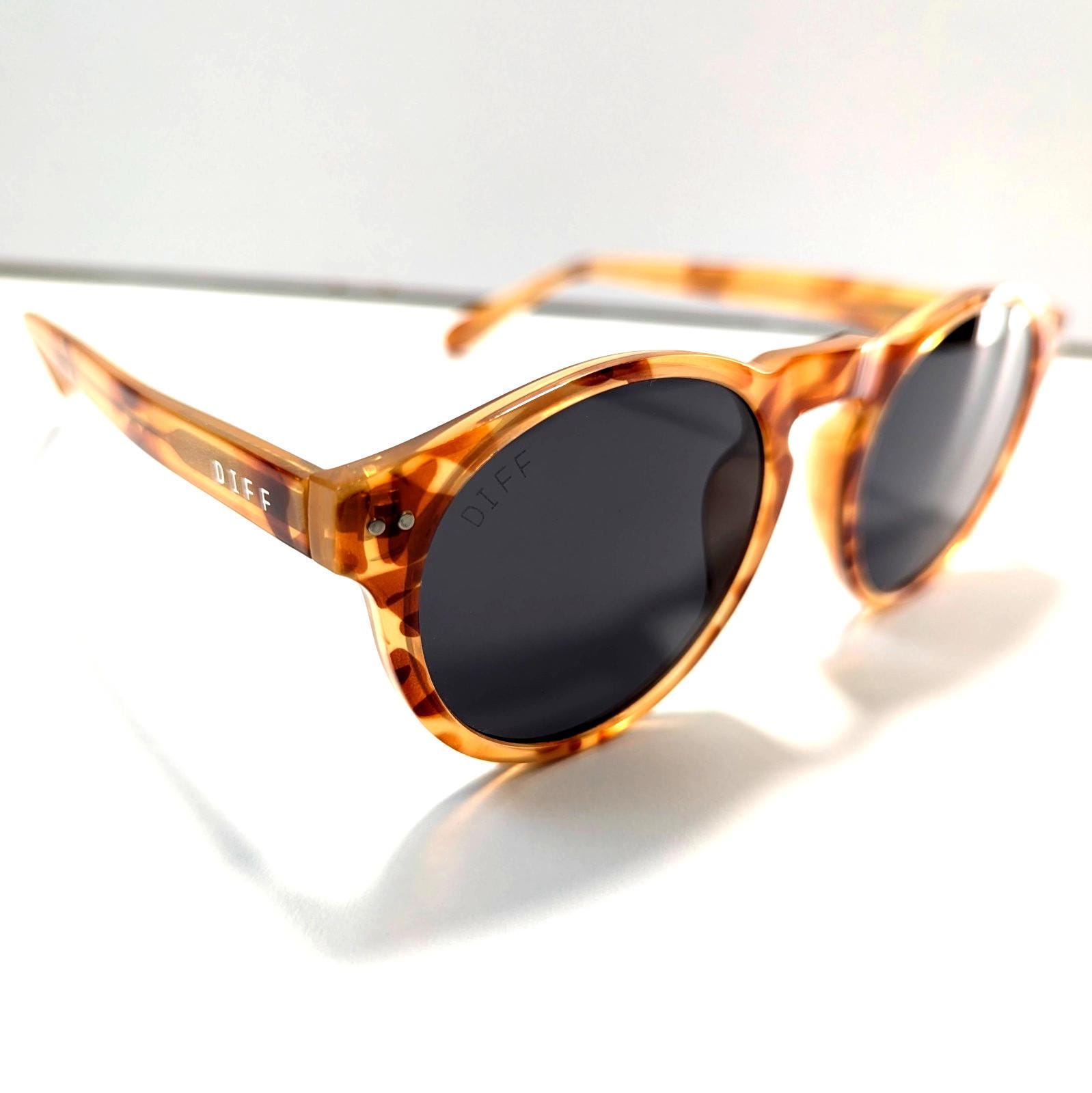 Diff Sunglasses Cody Tortoise Frames DE01-0166-SLGRN Size 