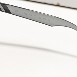 Blenders LUCKY FOLIE Smoke Grey Sunglasses Plastic Square Frames Classic Style image 6