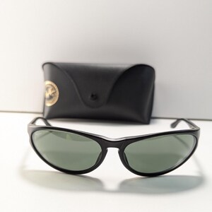 Vintage Ray Ban B&L Black G15 Uv Sport Wrap Sunglasses Eyewear Classic Chic image 6