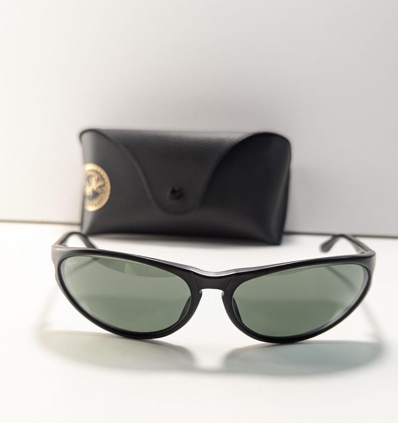 Vintage Ray Ban B&L Black G15 Uv Sport Wrap Sunglasses Eyewear Classic Chic image 6