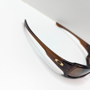 Oakley Fives Squared 9238-07 Bronze Lens Root Beer Wrap Sunglasses 54-20-133 image 7