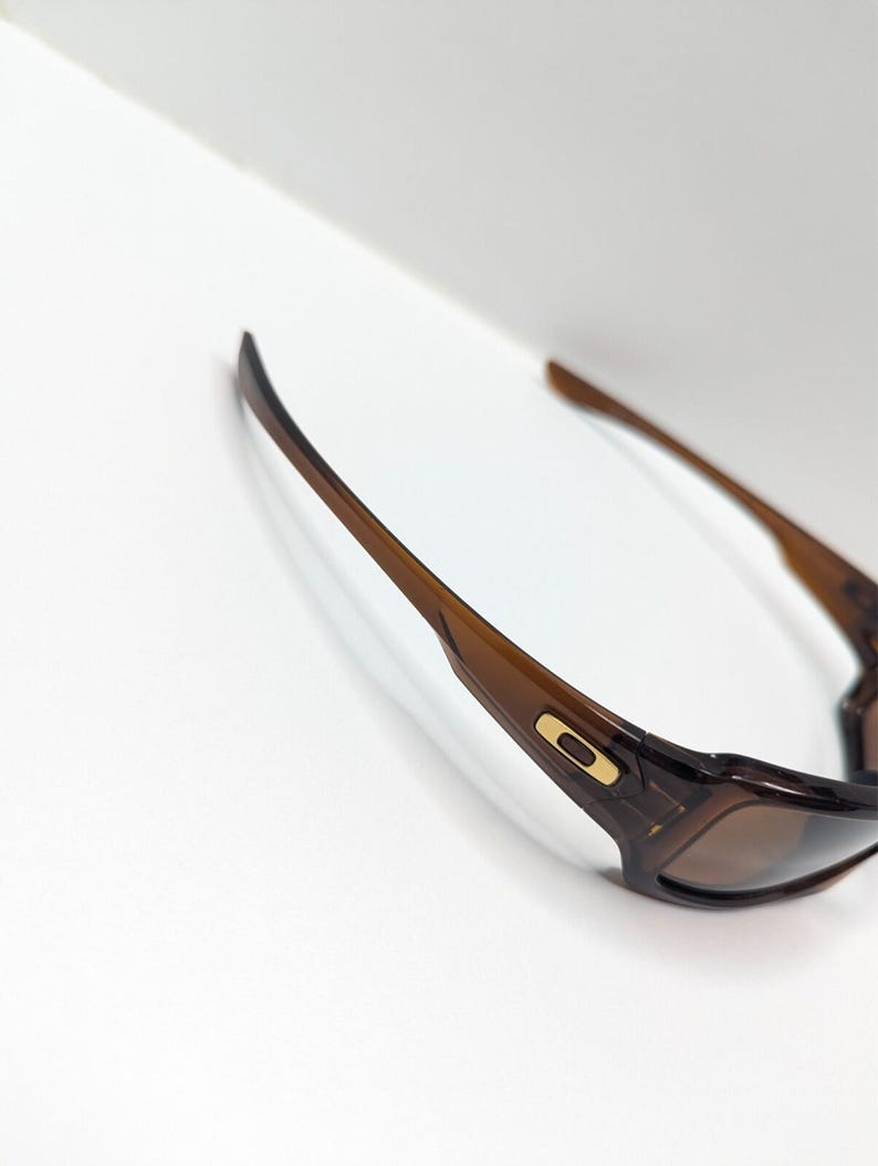 Oakley Fives Squared 9238-07 Bronze Lens Root Beer Wrap Sunglasses 54-20-133 image 7