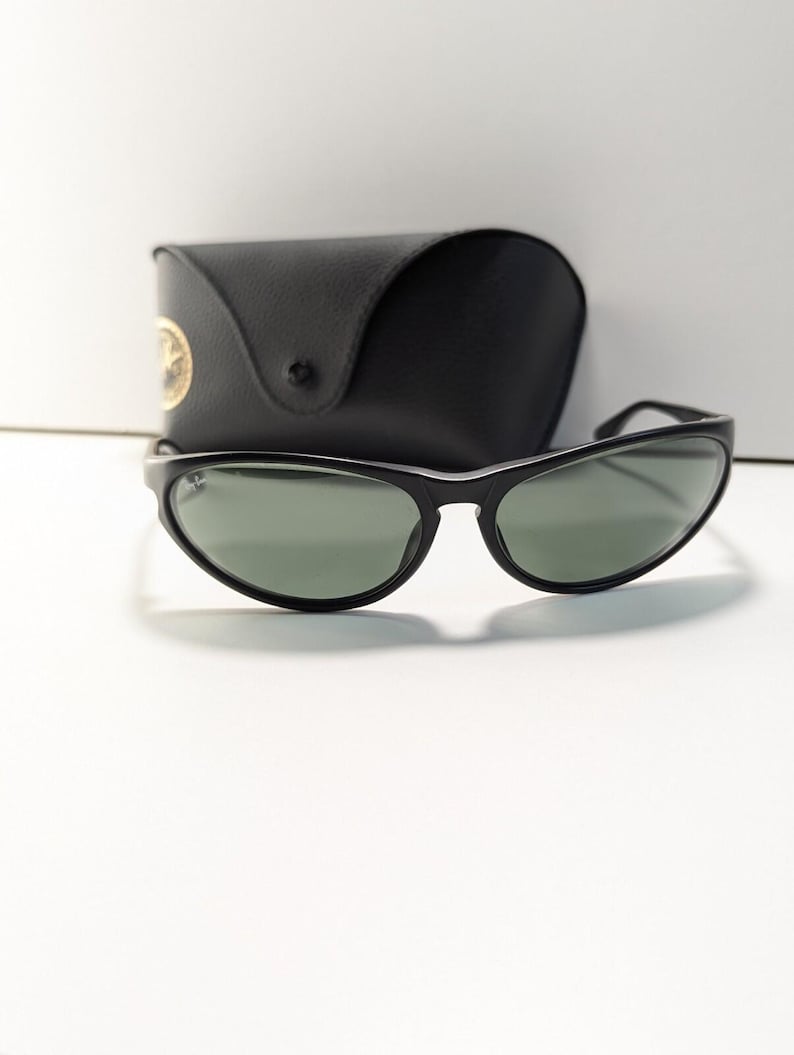 Vintage Ray Ban B&L Black G15 Uv Sport Wrap Sunglasses Eyewear Classic Chic image 7