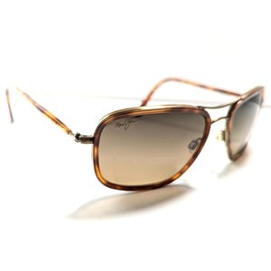 Maui Jim MJ-252-16C Hawaiian Time Braune Sonnenbrille Rahmen Nur Objektiv Verkratzt