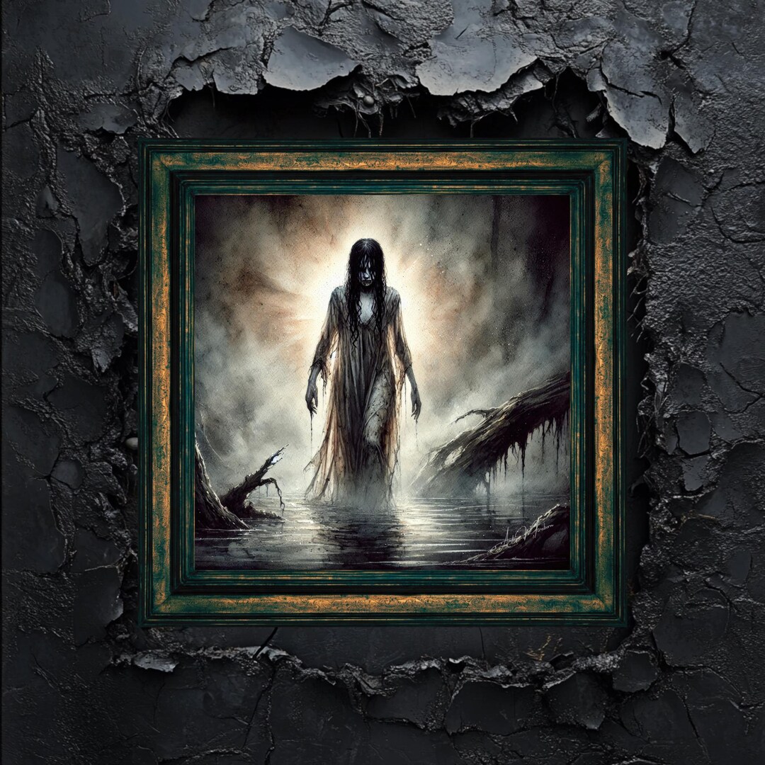 Dark Surreal Woman Art Print: Gothic Fantasy Illustration (digital ...