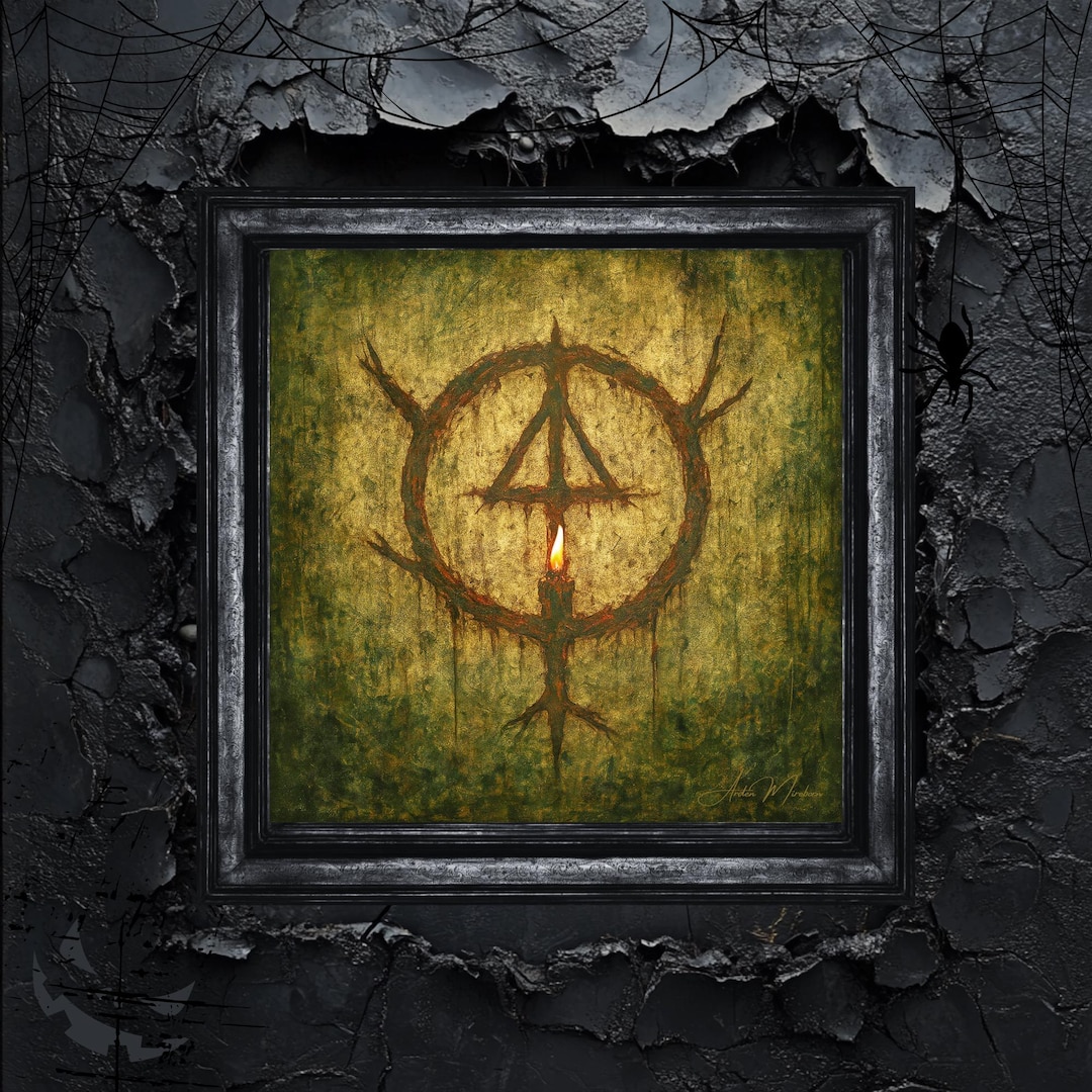 DIGITAL DOWNLOAD | the Hollow Sigil, Occult Symbol Art, Dark Ritual ...