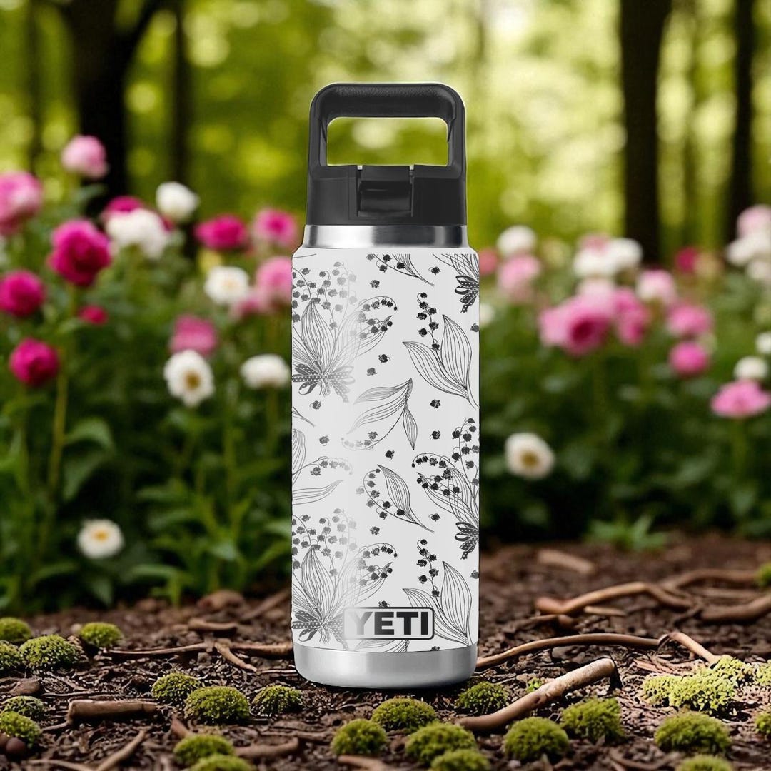 Lily of the Valley YETI Bottle – 12oz 18oz 26oz 36oz 46oz