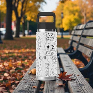 Dalmatian Dog YETI Tumbler – Engraved Puppy Wrap – Rambler 12oz 18oz 26oz 36oz 46oz – Chug or Straw Cap – Dog Lover Gift image 4