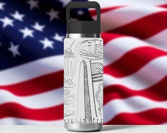 アメリカンアイコンズ YETI タンブラー – アメリカをテーマにした刻印