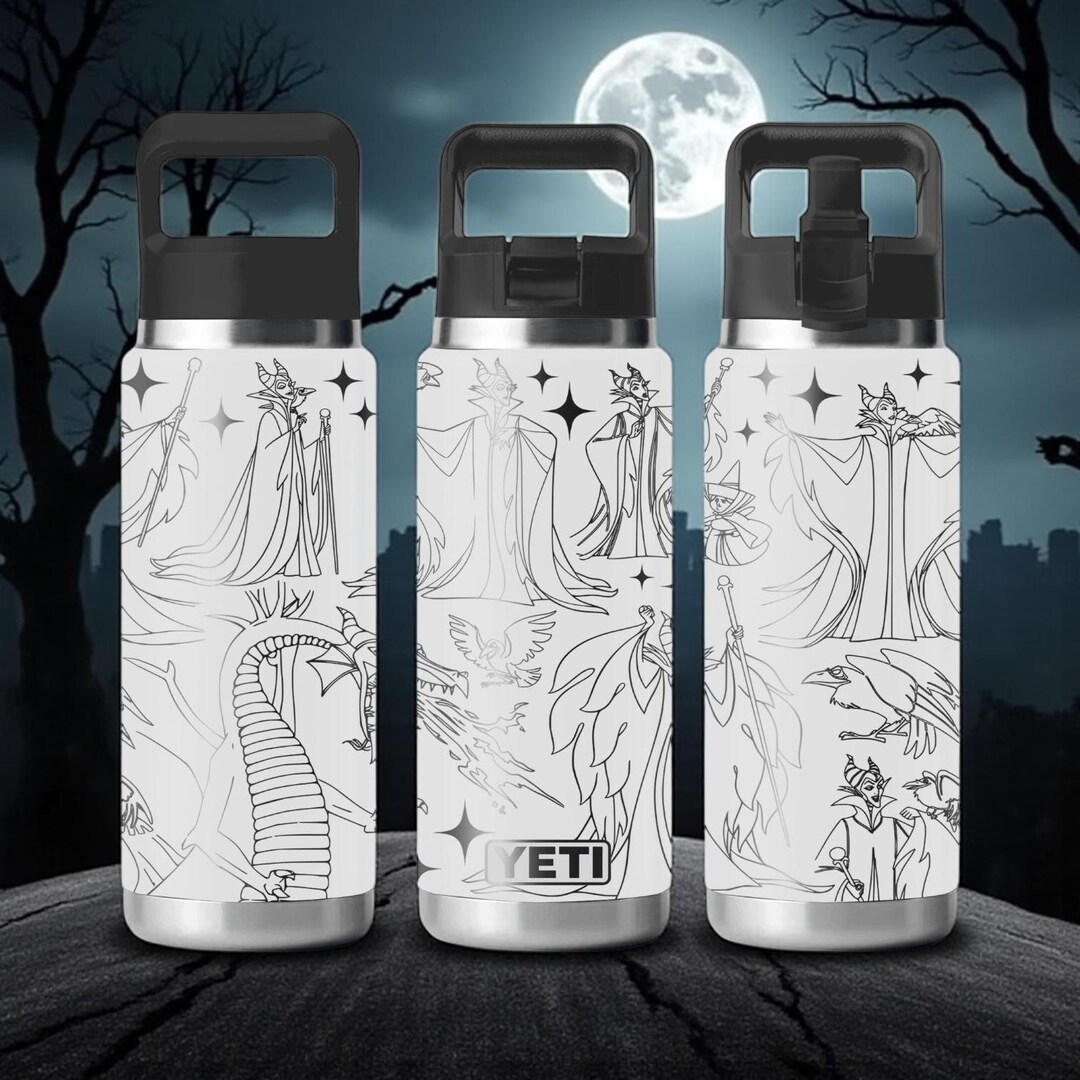 Evil Queen Engraved YETI Bottle – 12oz 18oz 26oz 36oz 46oz – Dark