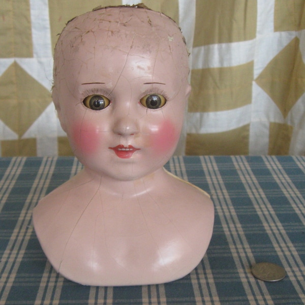 Antique Doll Head Etsy