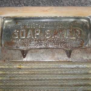 Soap Saver Washboard Antique Vintage  Wood Washboard Primitive