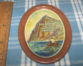 Tip Tray Advertising Vintage Prudential Strength of Gibraltar Insurance Co