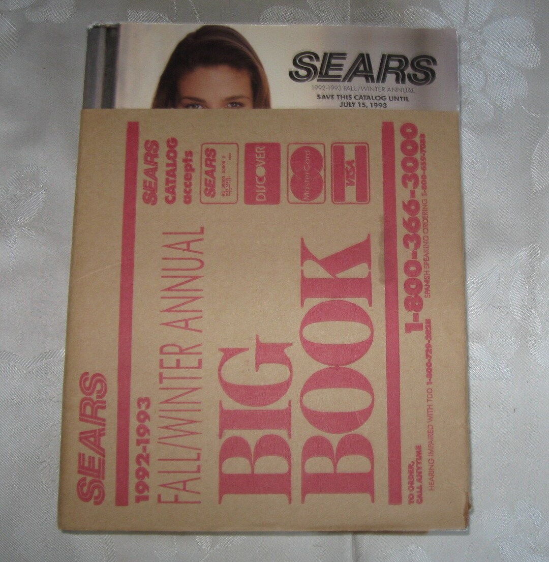 Vintage Sears Catalog 1992 1993 Big Book Fall Winter Original Mailer