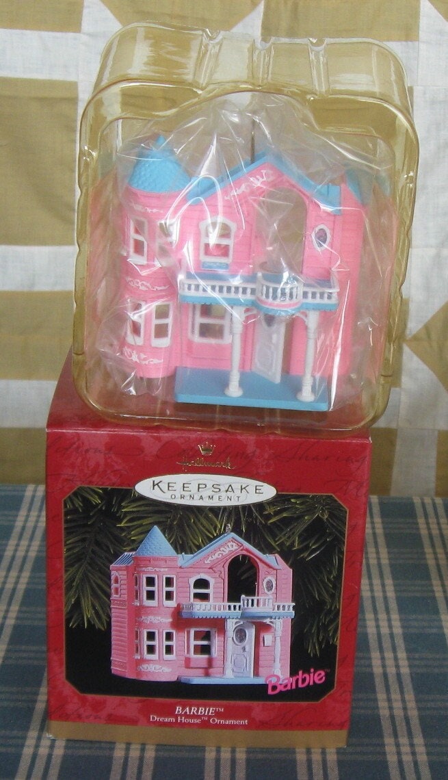 1999 BARBIE Pink Dream House Keepsake Christmas Tree Ornament NIB Etsy