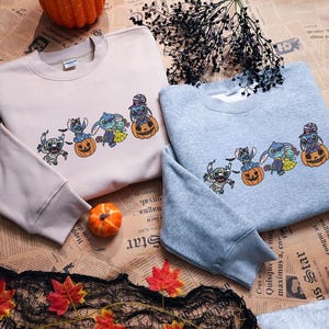 Embroidered Disney Ghost Stitch Halloween Shirt, Disney Stitch Halloween Tee, Trick or Treat, Spooky Season, Disney Shirt ESN2510