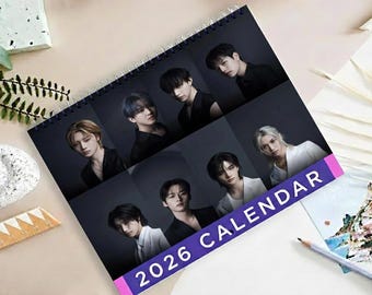 Calendrier De Bureau Stray Kids 2026 - SKZ, Thème "Hollow", Photo K-pop, Décoration Pour Fans, Dimensions 11x18,5 Cm