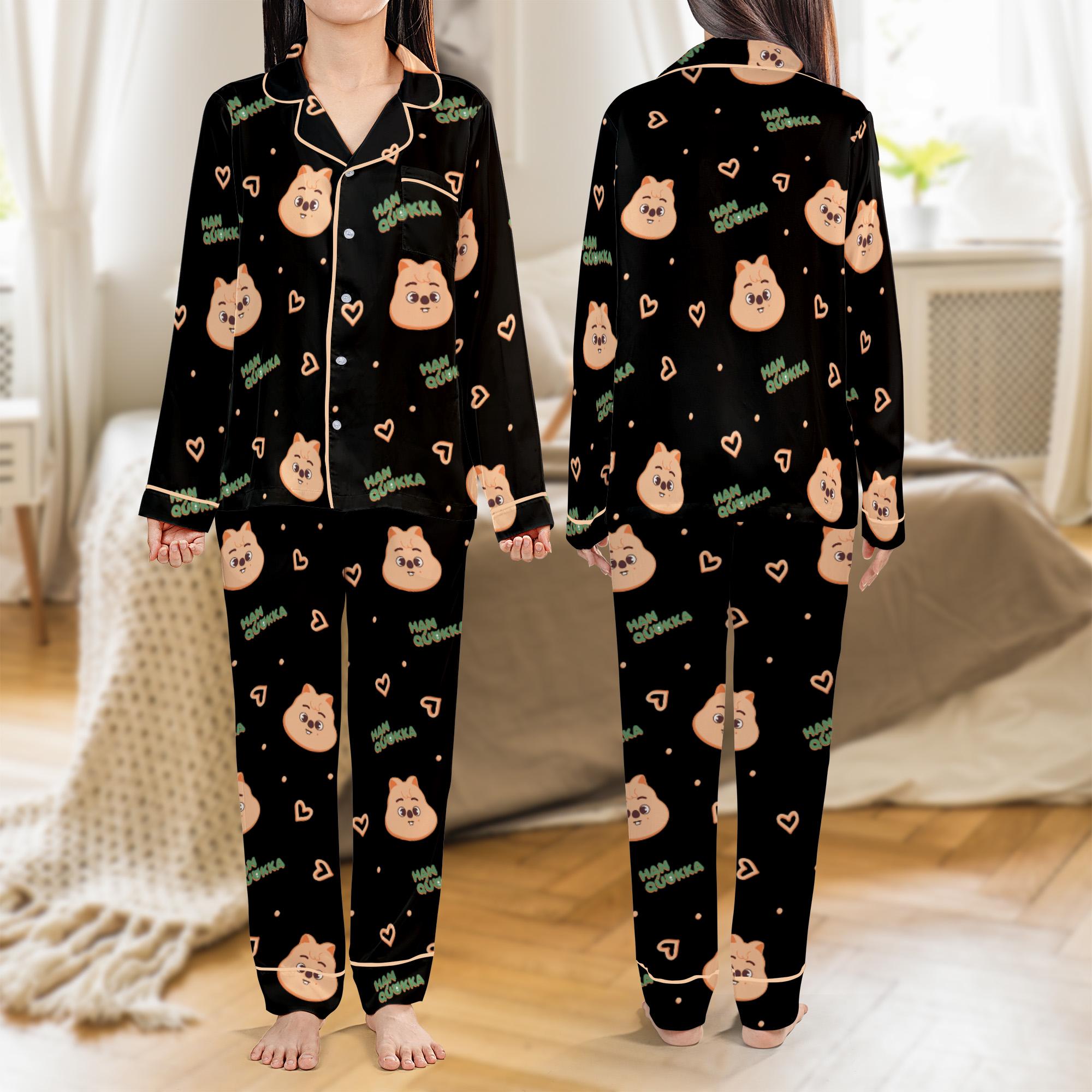 【SKZ I.N.】otona satin wide salopette Stray Kids SKZoo Satin Pajama Set: Soft & Cute Must-Have | TikTok