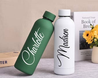 Personalized Bridesmaid Water Bottle,Custom Bottle With Name,Bridal Bach Party Tumbler,Bridesmaid Bottle,Insulated Bottle,Bachelorette Party