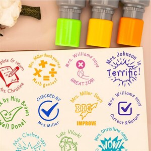 Timbro personalizzato per insegnanti, regalo per insegnanti, timbri personalizzati per insegnanti, timbro personalizzato, timbro per insegnanti con le migliori recensioni, logo personalizzato per il tuo insegnante