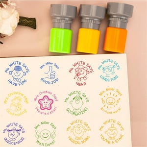 Tampons personnalisés pour les devoirs de l'enseignant, Tampons pour l'enseignant personnalisés, Tampons pour le cadeau de l'enseignant, Tampons pour les commentaires de l'enseignant, Tampons pour la classe, Tampons pour l'école