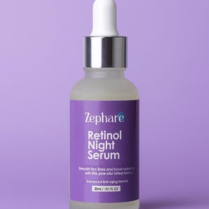 Retinol Nachtserum: Anti-Aging-Formel, Feinlinien-Reduzierung - 30ml