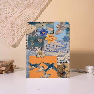 Bird Floral Patchwork,iPad Case with Pencil Holder iPad 2025/26 Air 7 M3 A16 11 2024 Air 6 M2 Pro 11" 13" 12.9" 2022 10th Mini 7/6/5/4 Cover