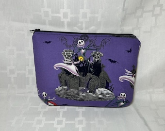 NBC on Purple Zippered Pouch