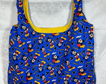 Blue Mickey Reusable Shopping Bag