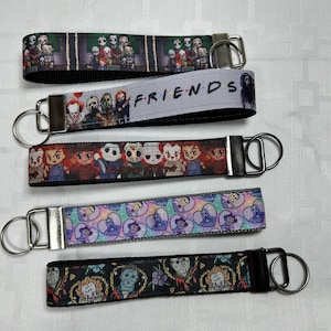 Horror Friends Key Fob Wristlet